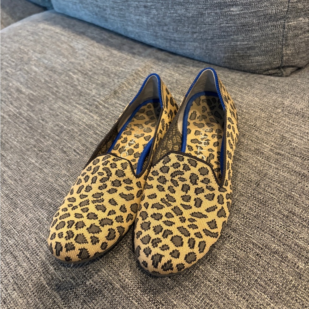 Rothy's cheetah print loafers size 6